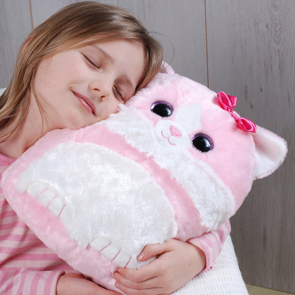 Sparkly Eyes Cuddle Cushion Cat