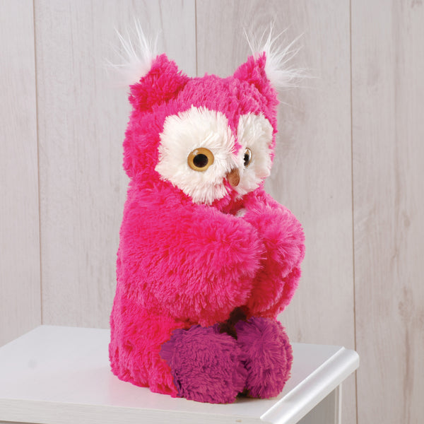 Pillow Friendz Sitting Pink Owl