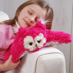 Pillow Friendz Sitting Pink Owl
