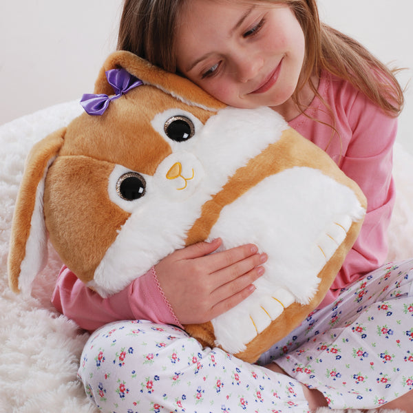 Sparkly Eyes Cuddle Cushion Rabbit