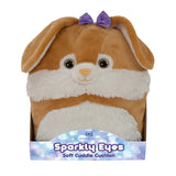 Sparkly Eyes Cuddle Cushion Rabbit