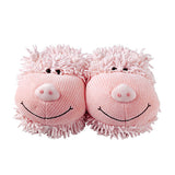 Fuzzy Friends Slippers Pig